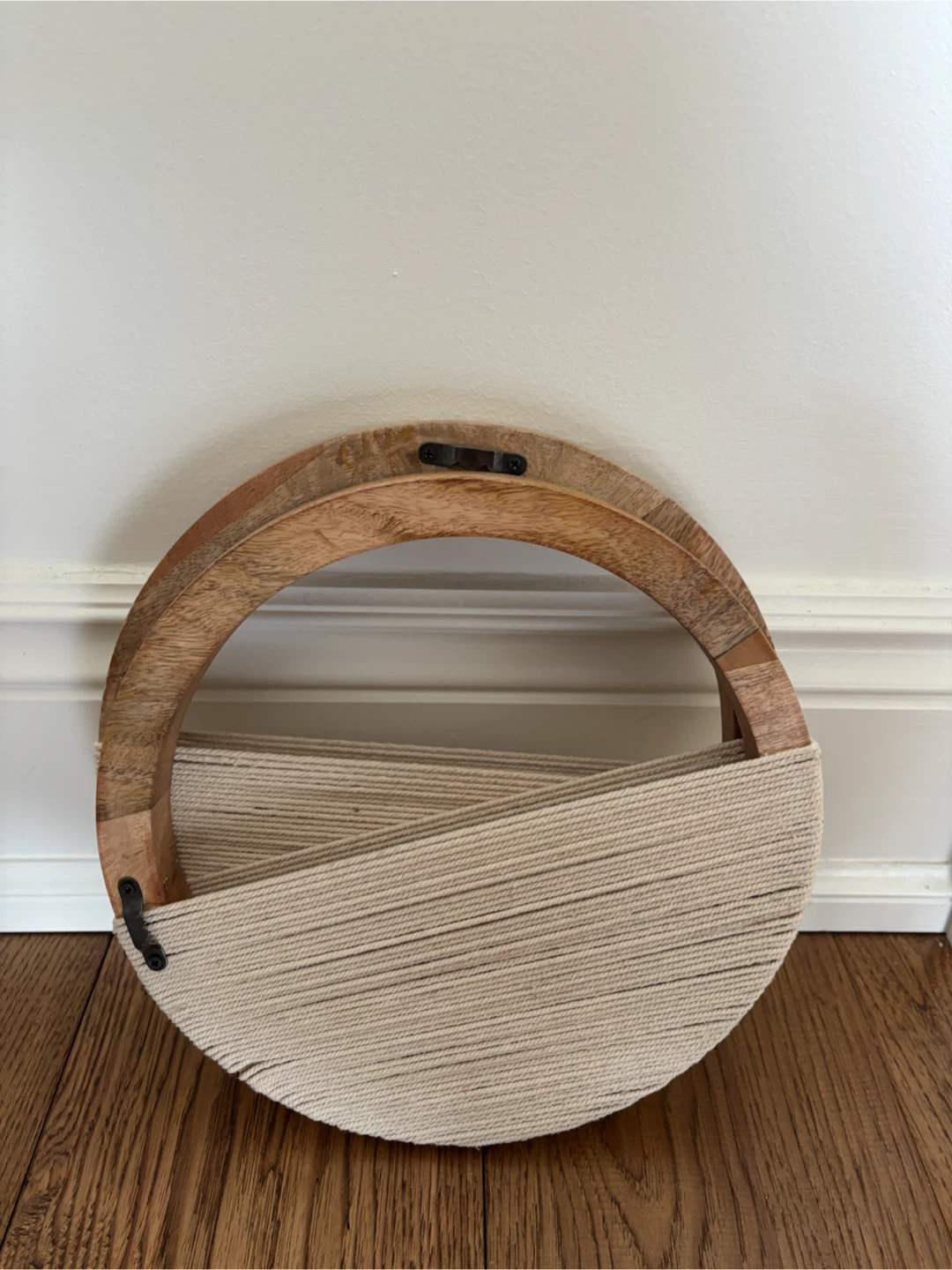BOUCLAIR SET OF 3 MANGO WOOD & ROPE CIRCLE WALL DECOR - photo 4