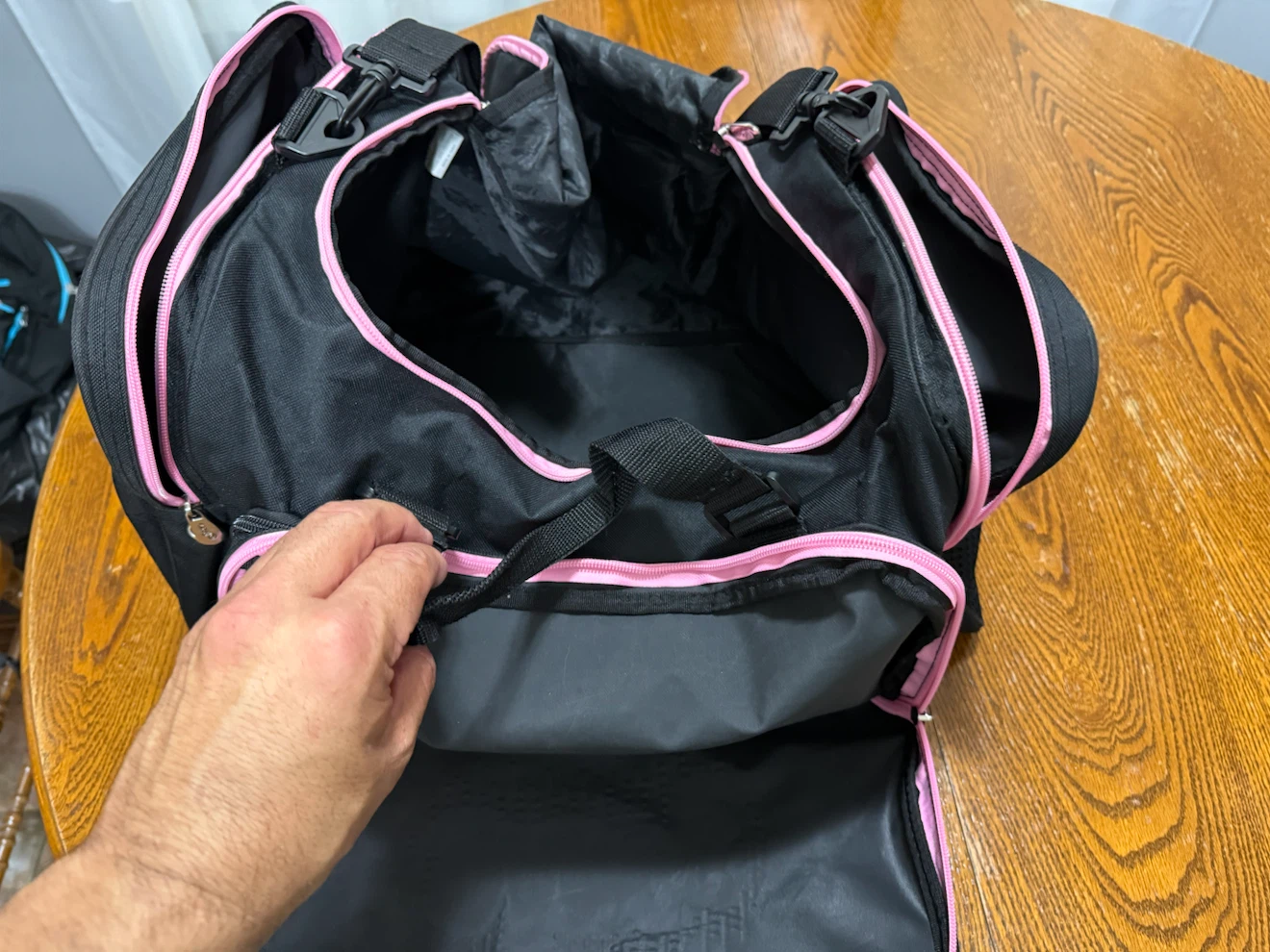 Black Dance Duffel Bag with Pink Trim - photo 3