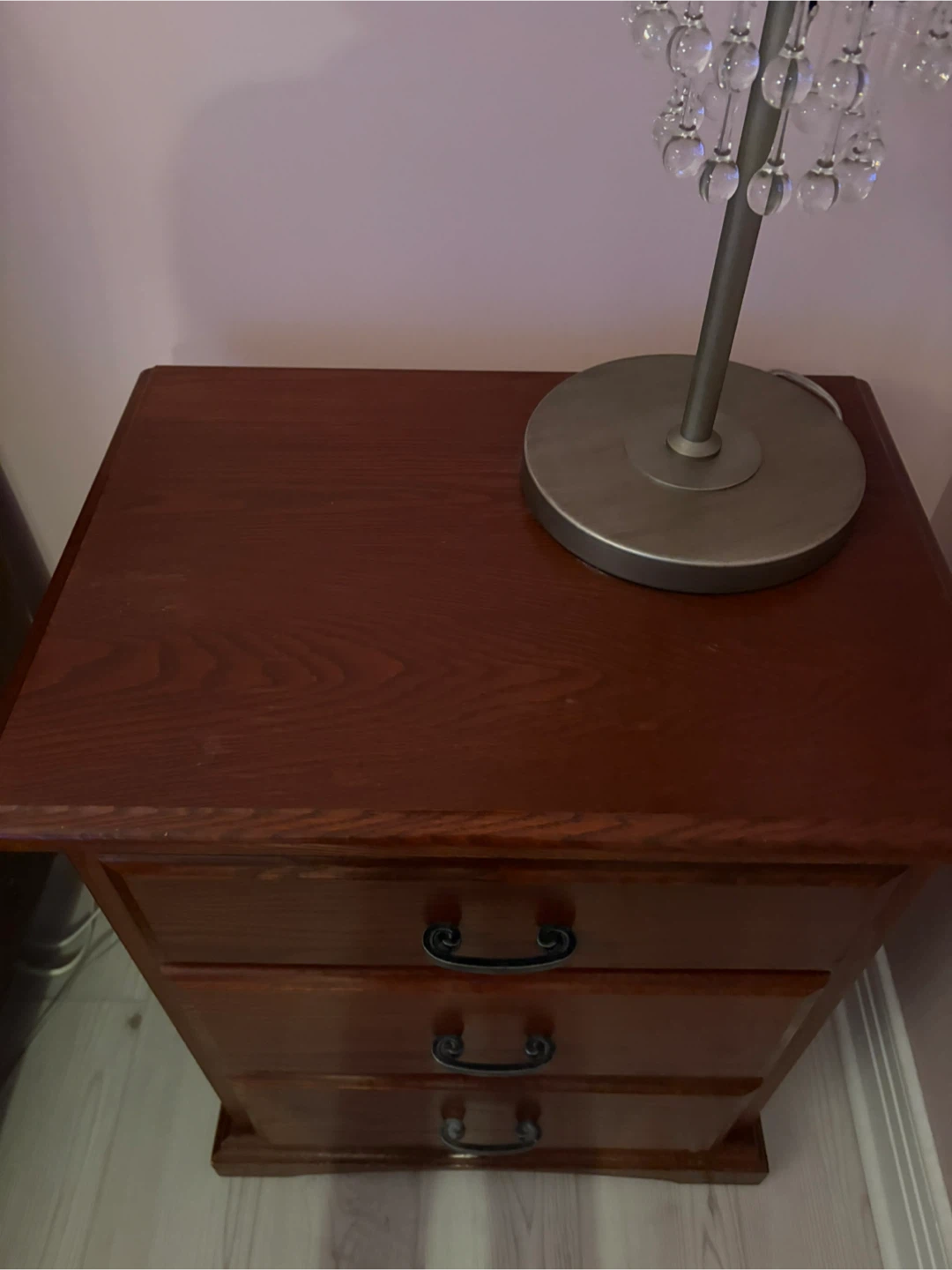 Wooden 3-Drawer Nightstand - photo 3