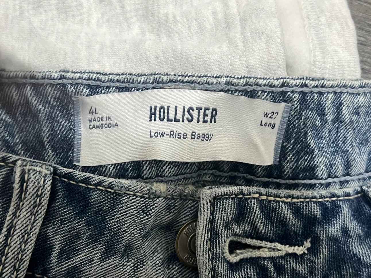 Hollister Low-Rise Baggy Jeans W27 Long - photo 2
