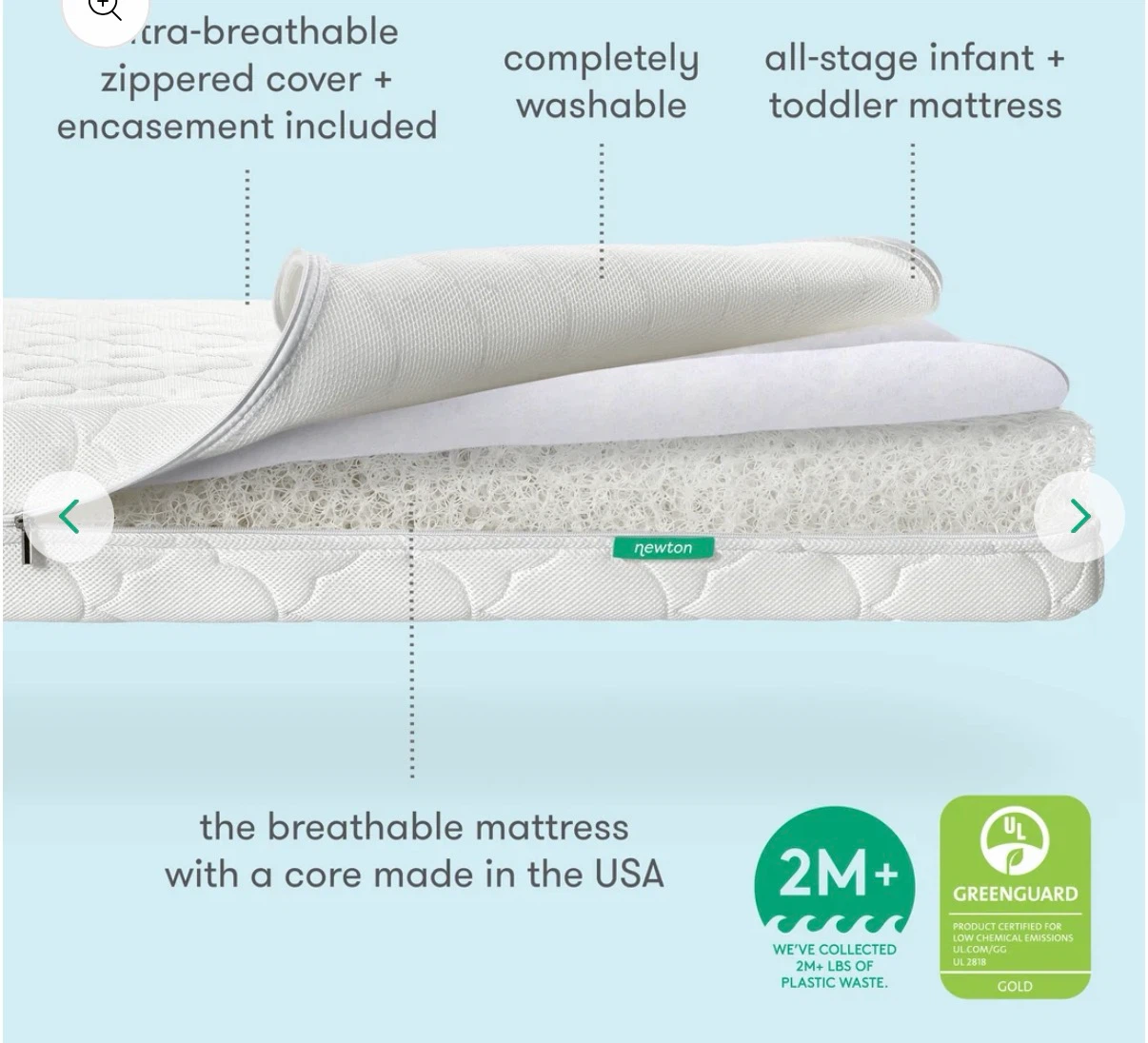 Newton Baby Breathable Crib Mattress - photo 2
