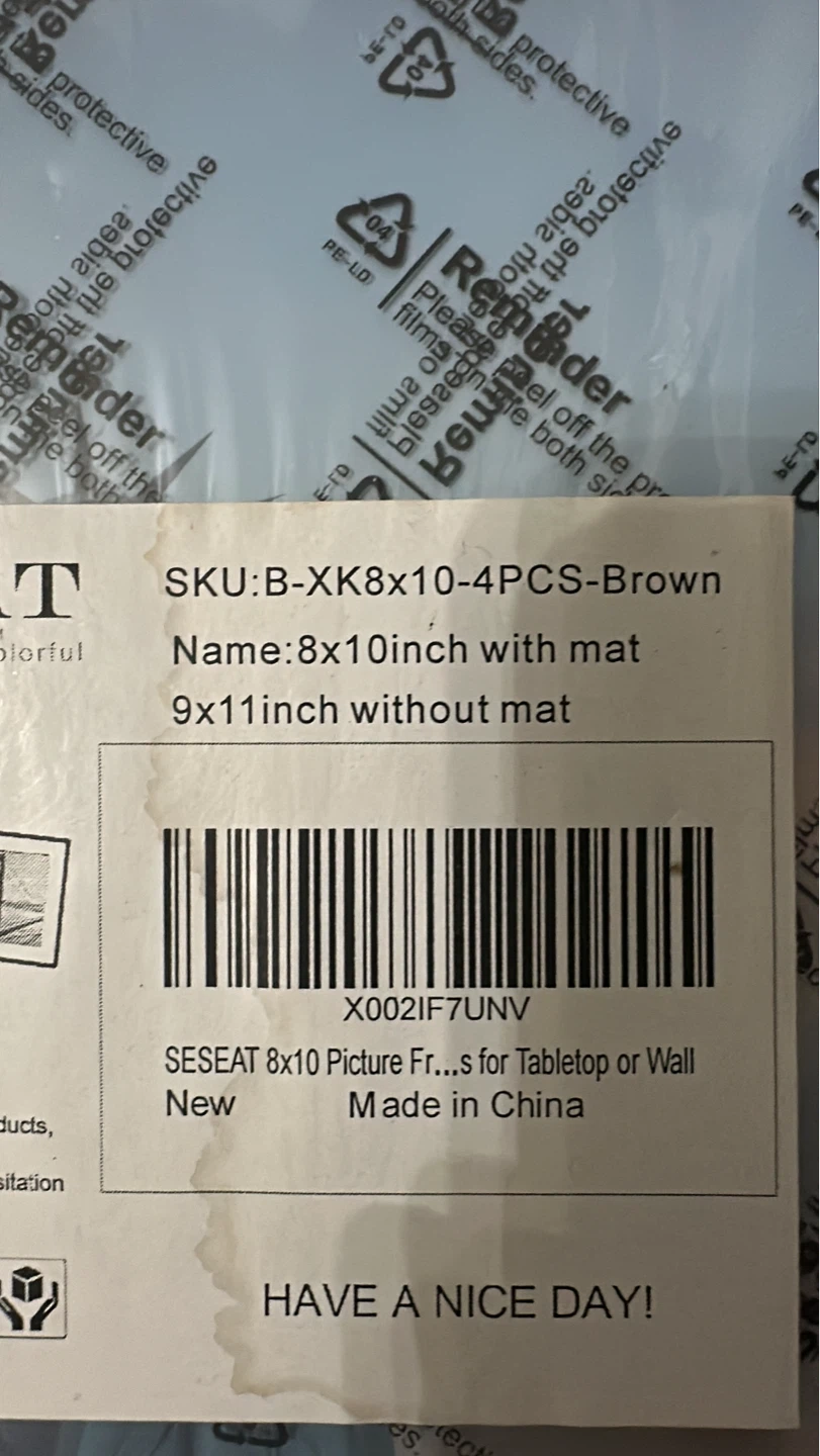 Seseat 8x10 Picture Frames - Brown (4 Pack) - photo 2