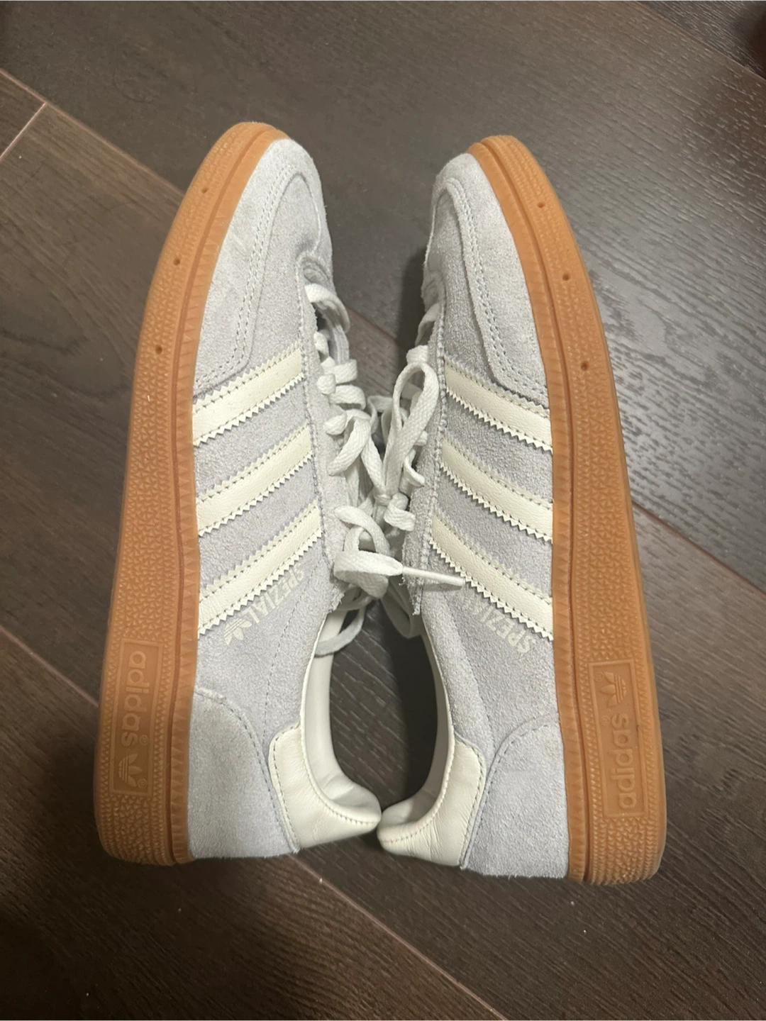 Adidas Spezial Light Grey Suede Sneakers - photo 3