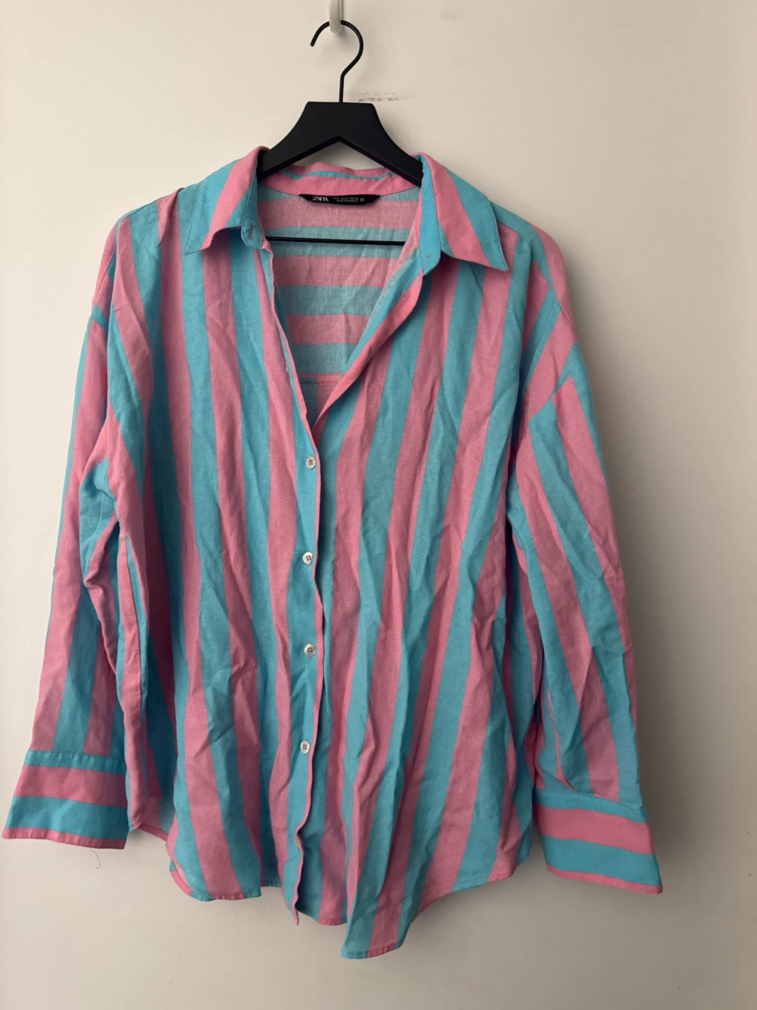 Zara Striped Button-Up Shirt
