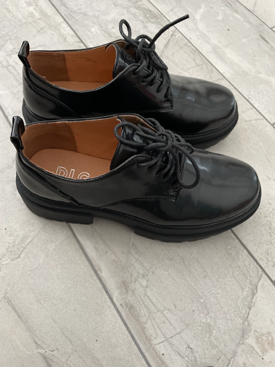 DLG Black Patent Leather Dress Shoes - photo 2