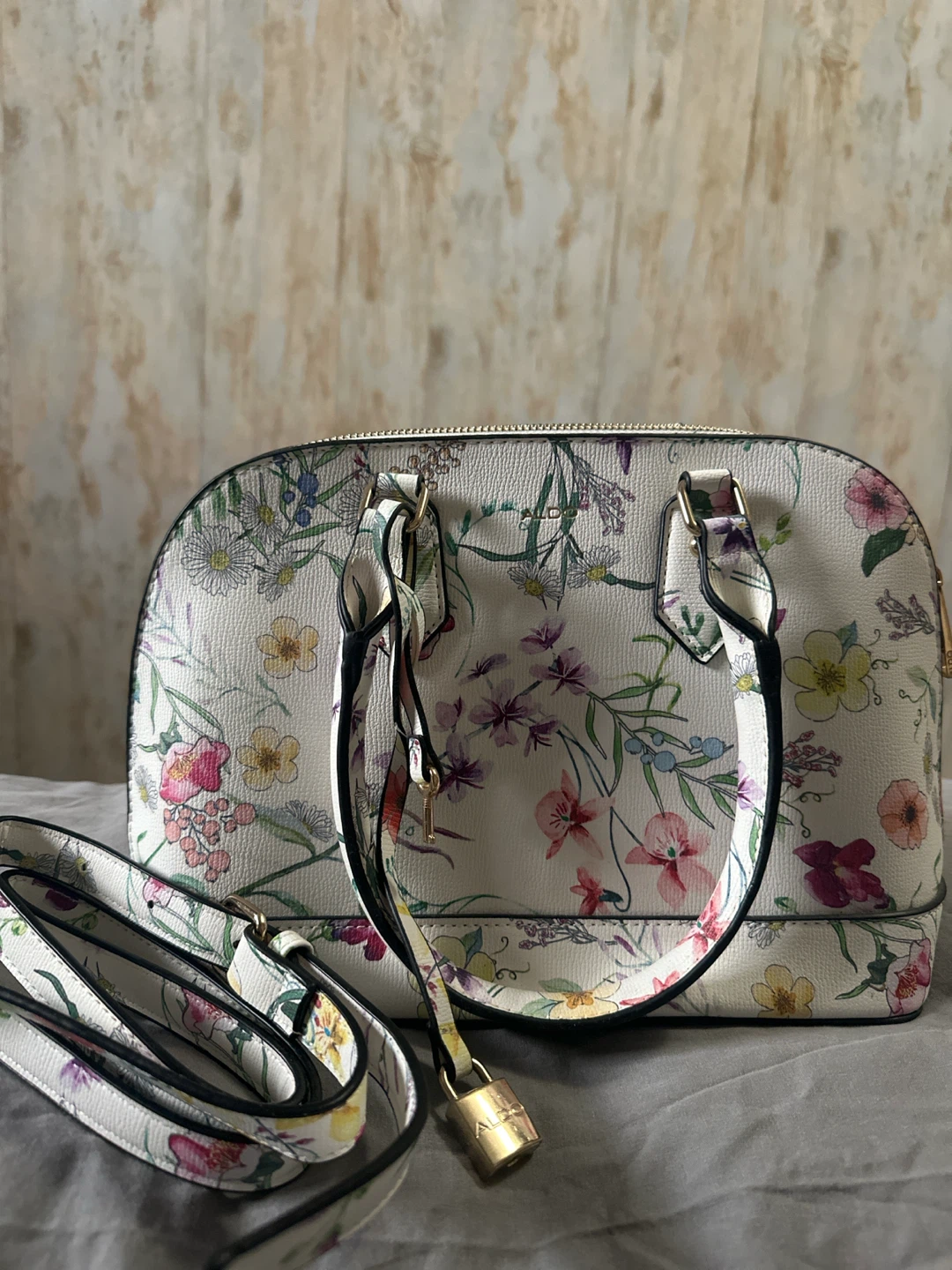 ALDO Floral Dome Satchel Bag