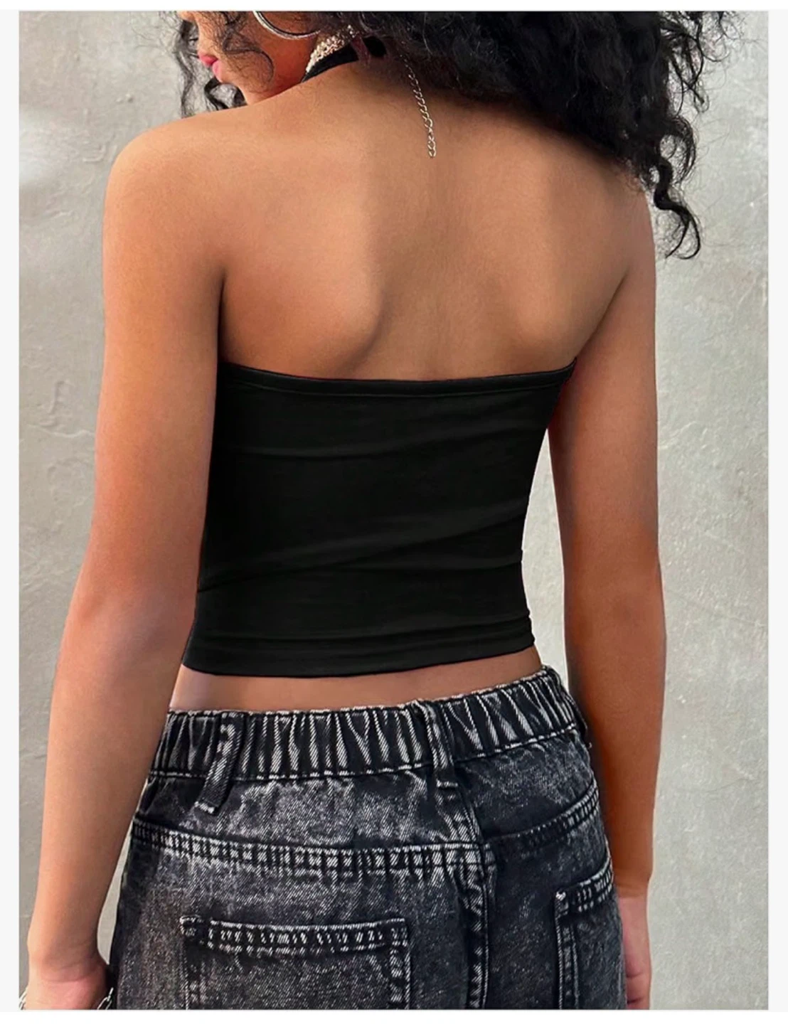 Black Girl’s Halter Top Size 12Y - photo 2