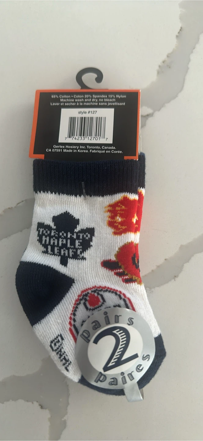 NHL Baby Socks - 2 Pairs