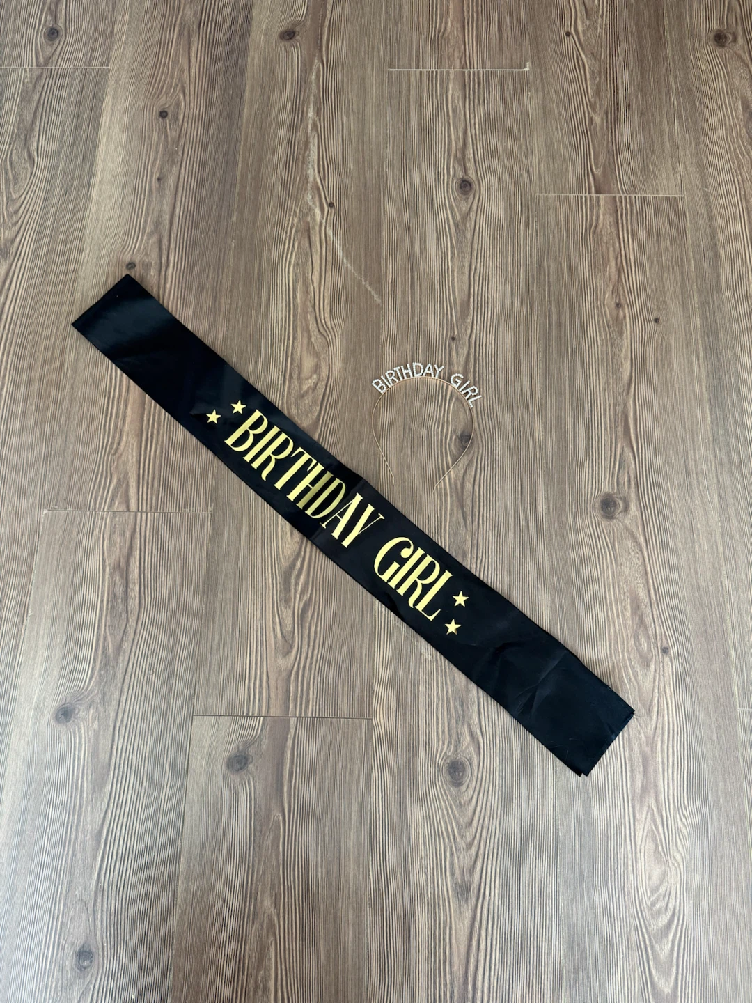 Birthday Girl Sash and Headband Set