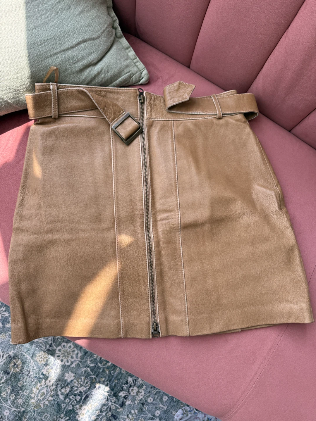 Vintage Leather Skirt