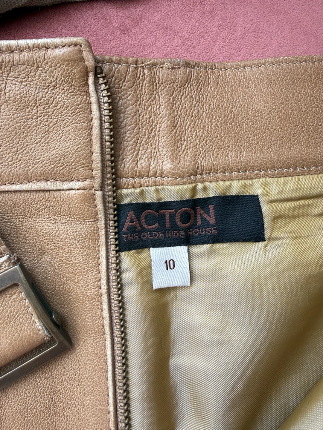 Vintage Leather Skirt - photo 2