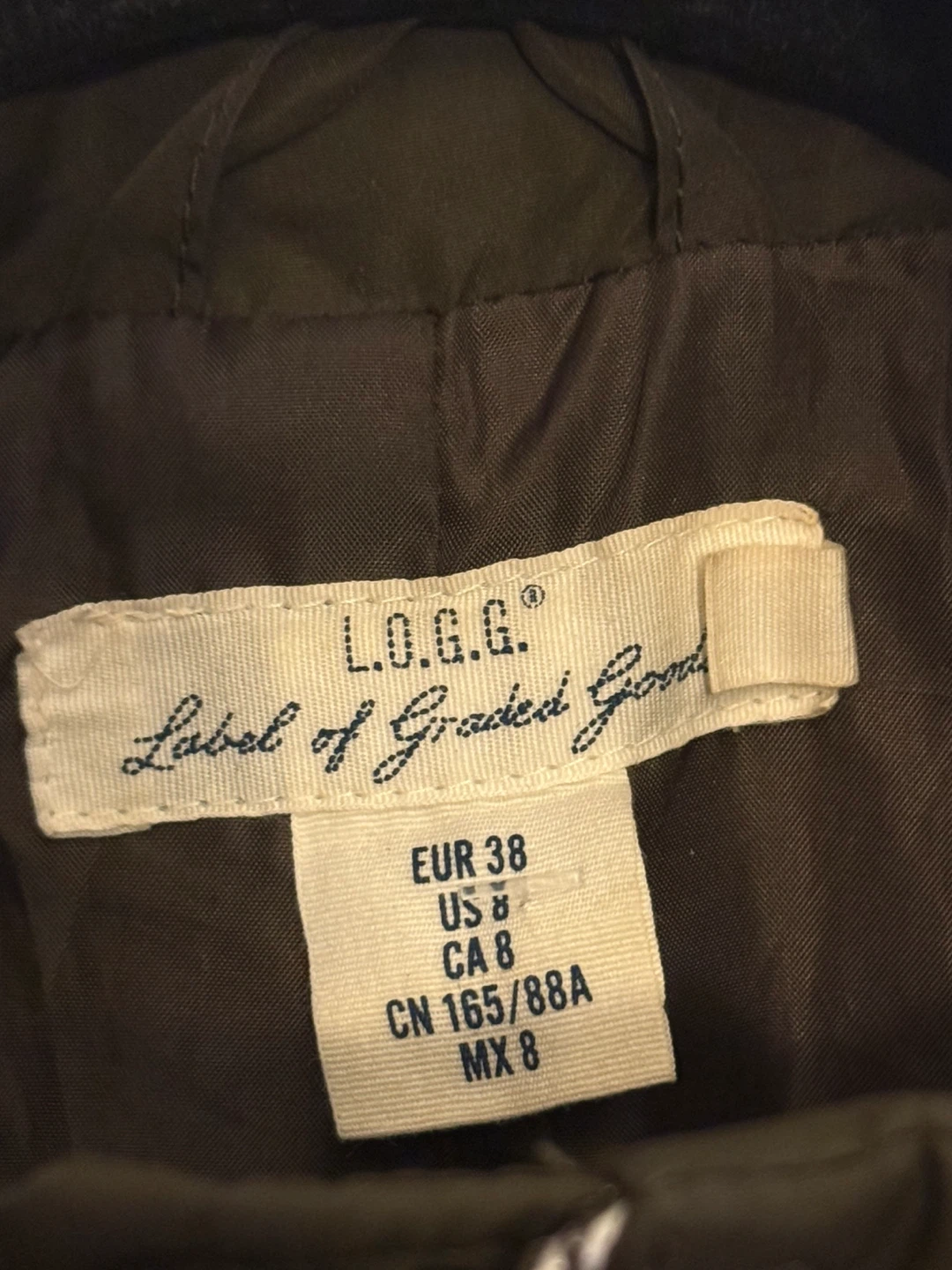 L.O.G.G. Puffer Vest Size 8 - photo 2