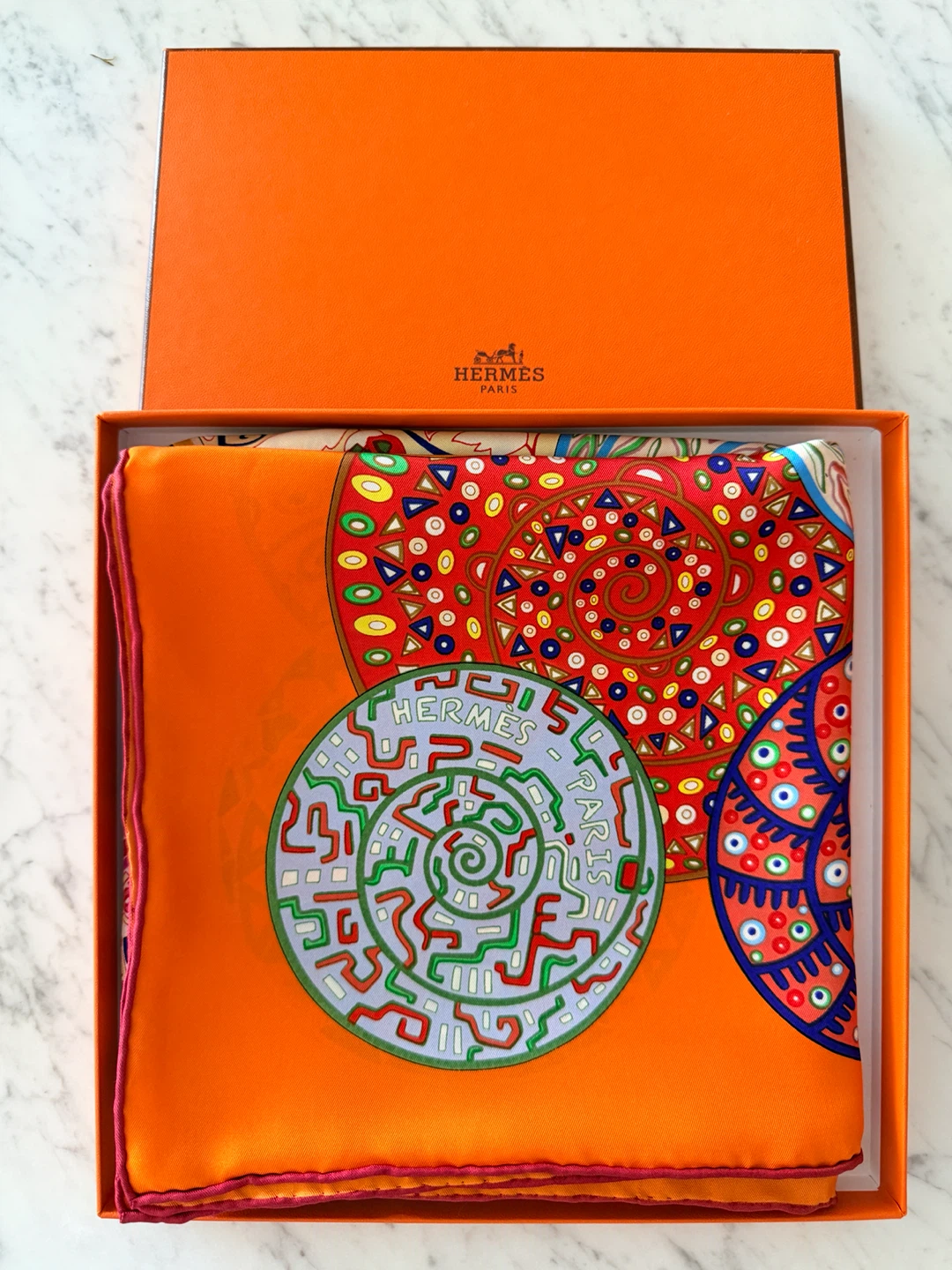 100% authentic Hermès Silk Scarf