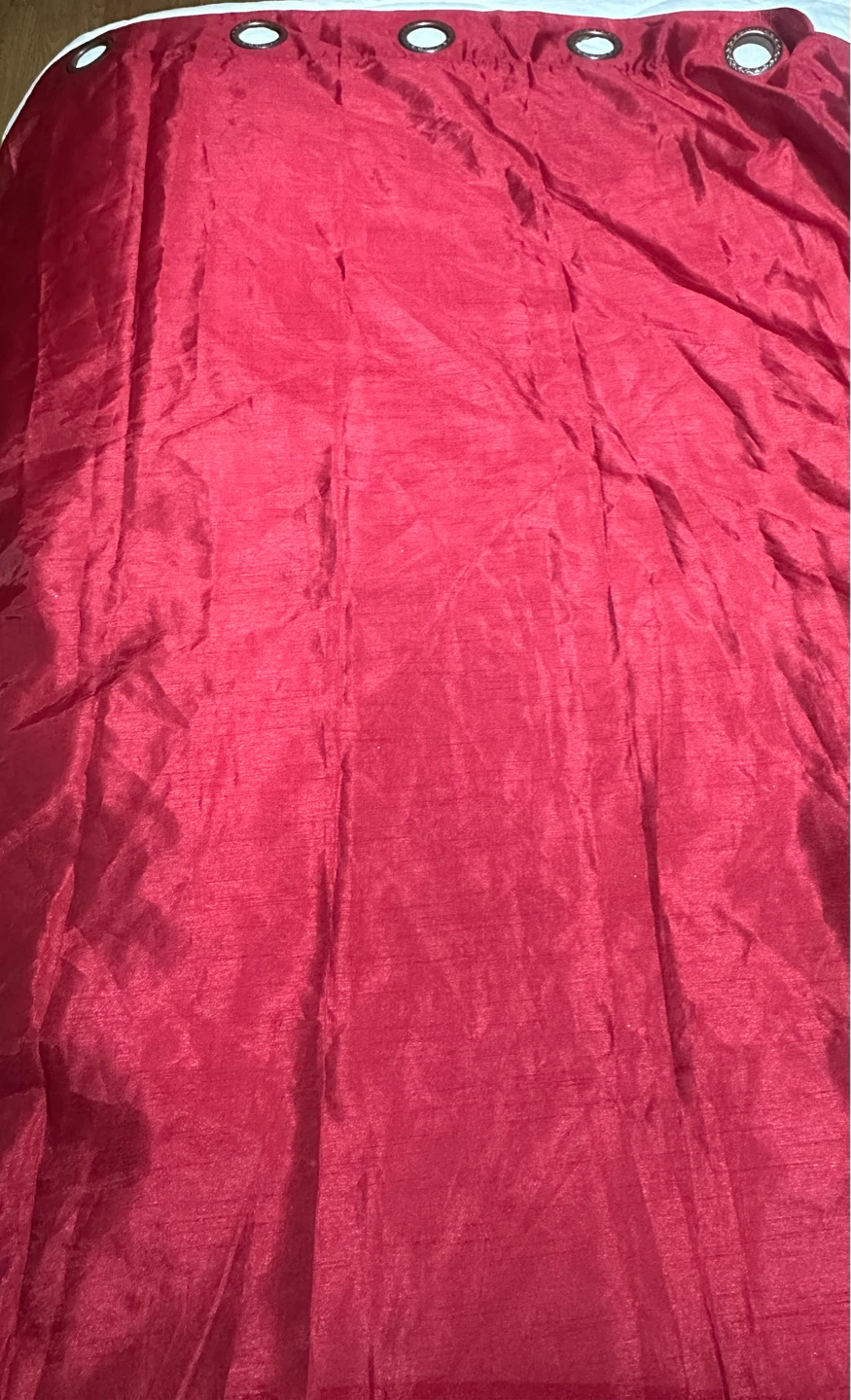 4pcs Red Grommet Top Curtains - photo 2