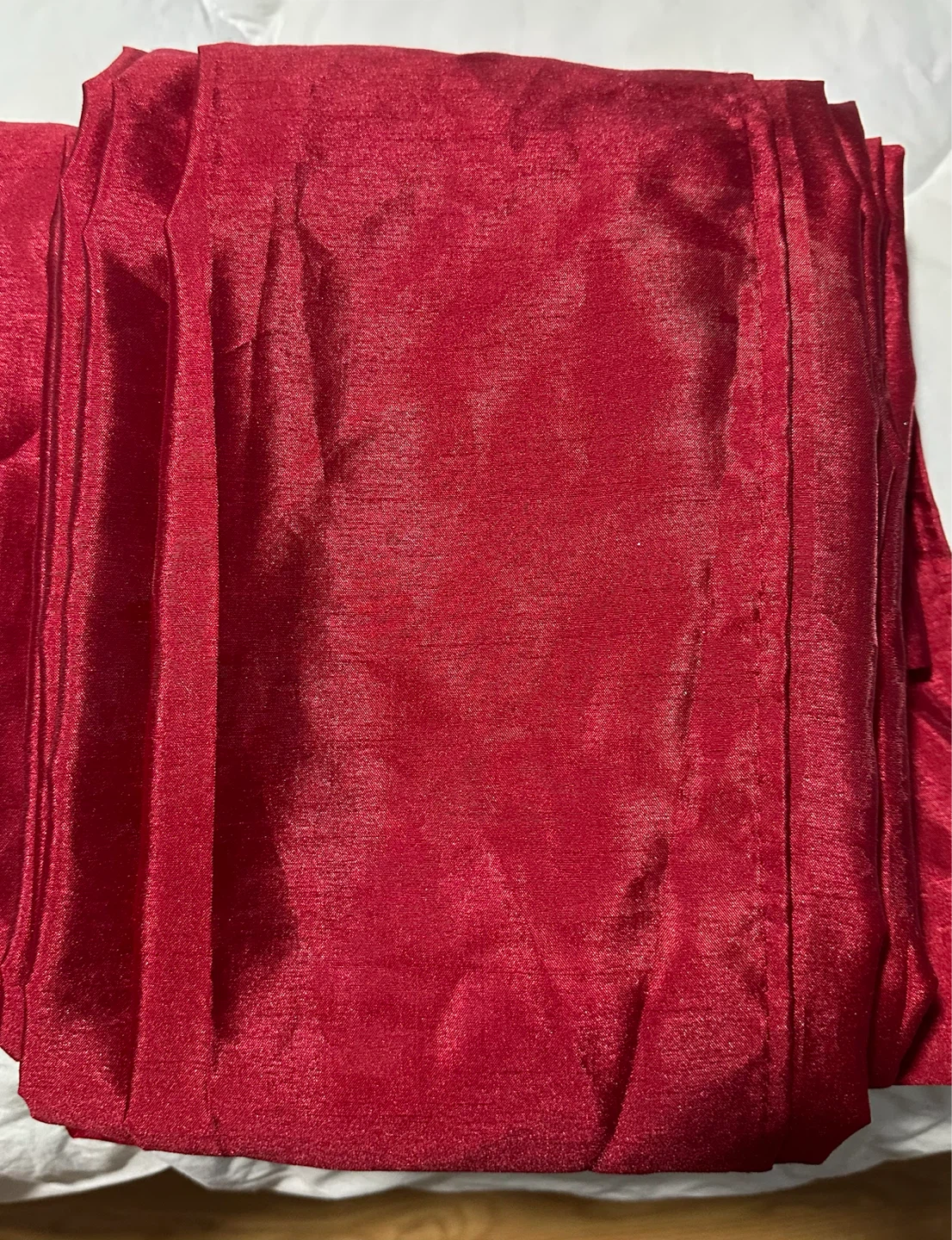 4pcs Red Grommet Top Curtains - photo 4