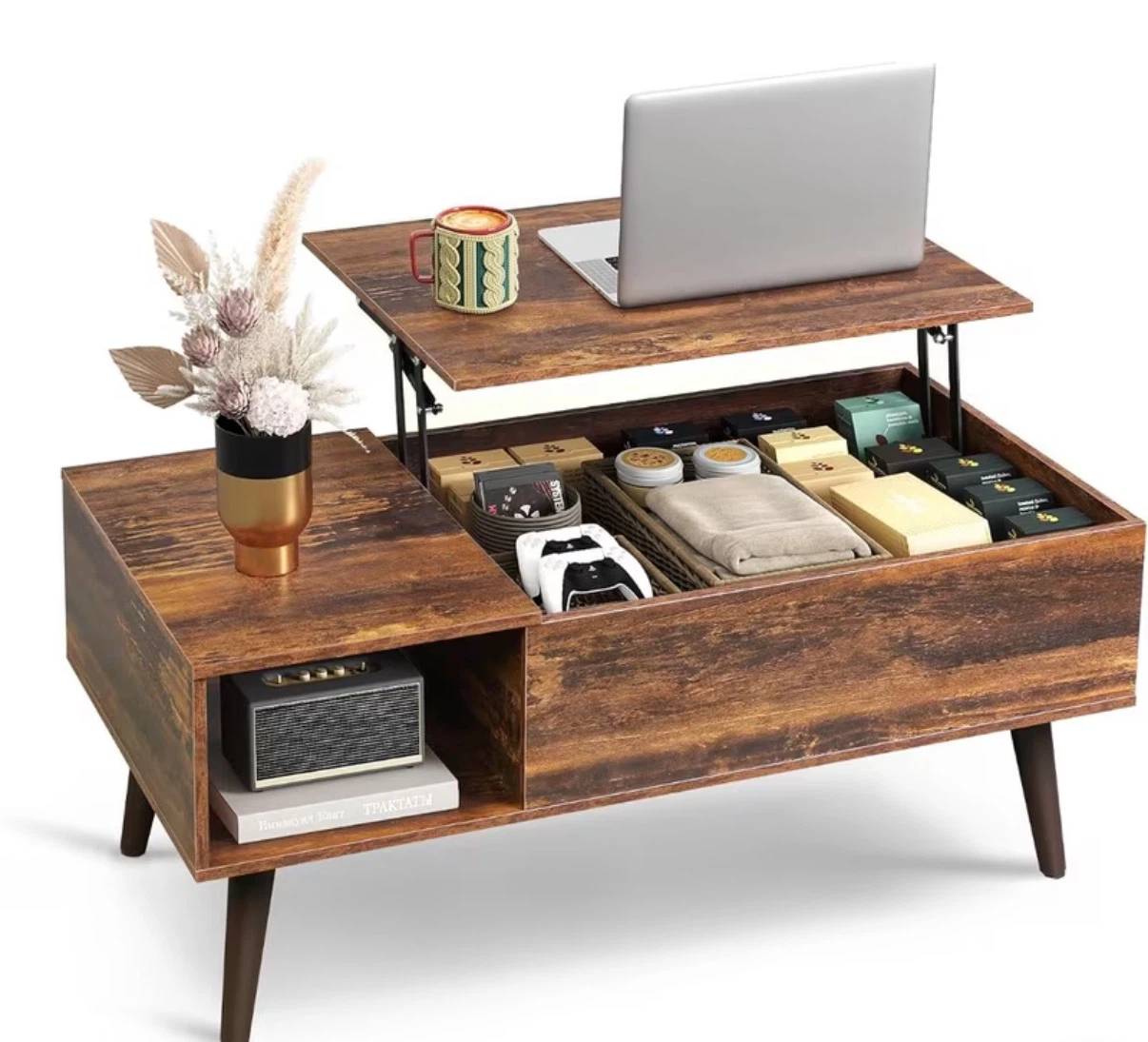 Lift-Top Coffee Table with Storage