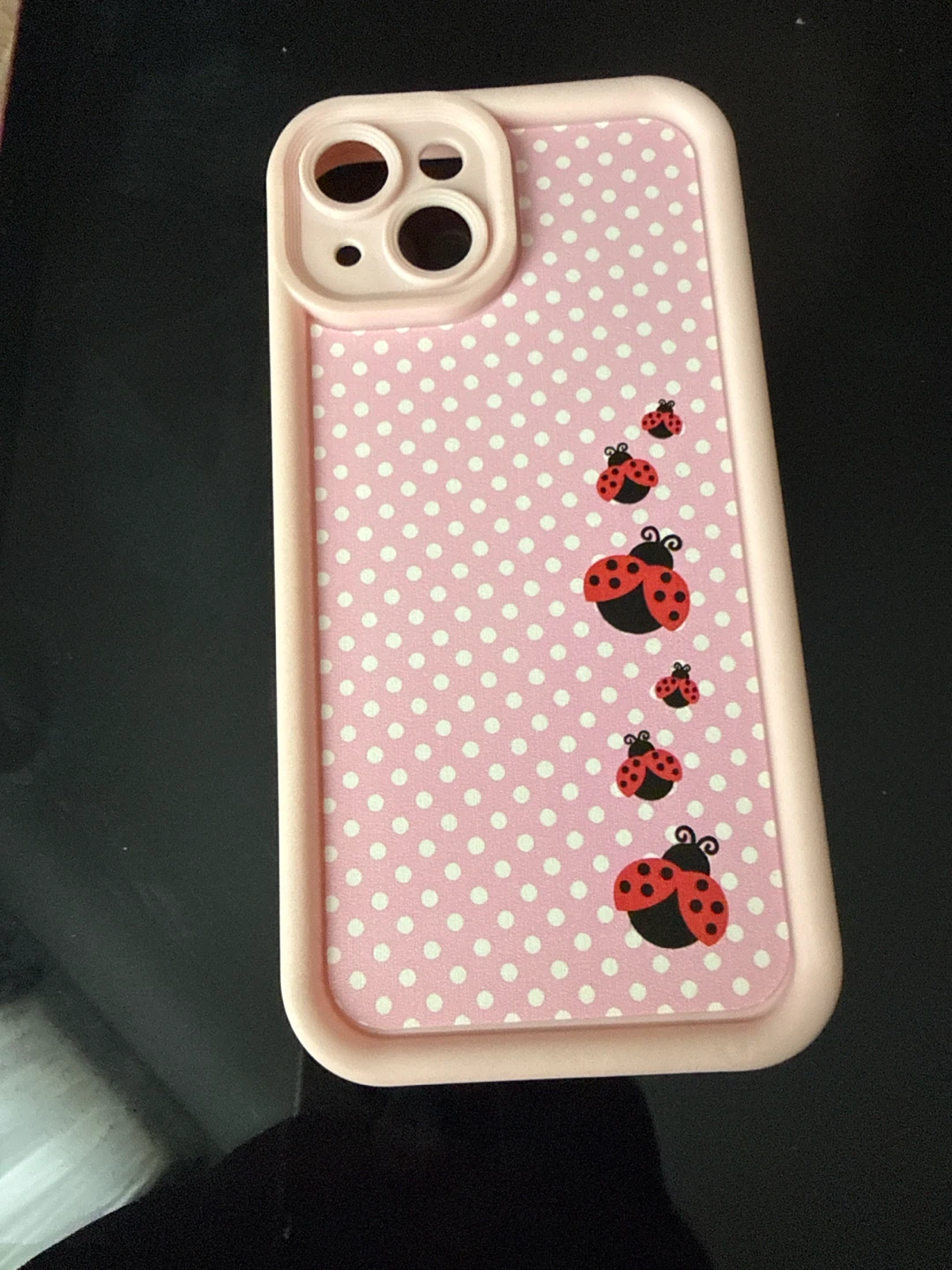 Pink Polka Dot Ladybug Phone Case