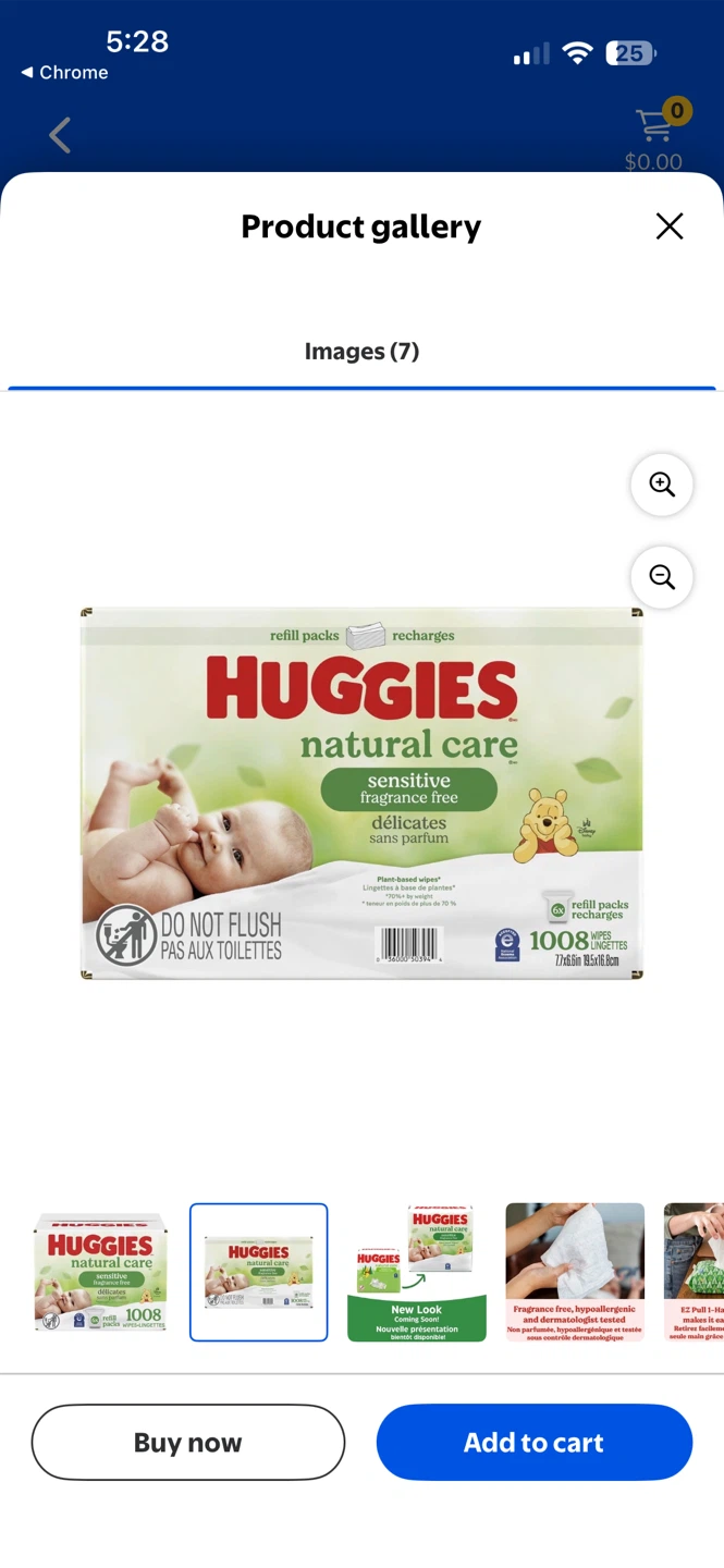 Huggies Natural Care Sensitive Fragrance Free Wipes Refill Packs