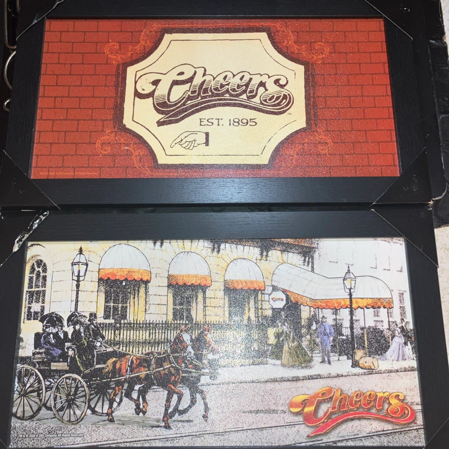 Cheers Est.1895 a 2 wall plagues 10.5 X 18.5