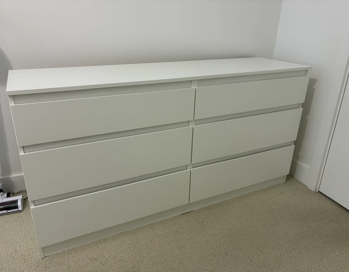 IKEA MALM 6-Drawer Dresser – White