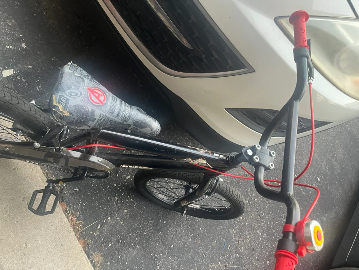 Black BMX Bike with Training Wheels - photo 2