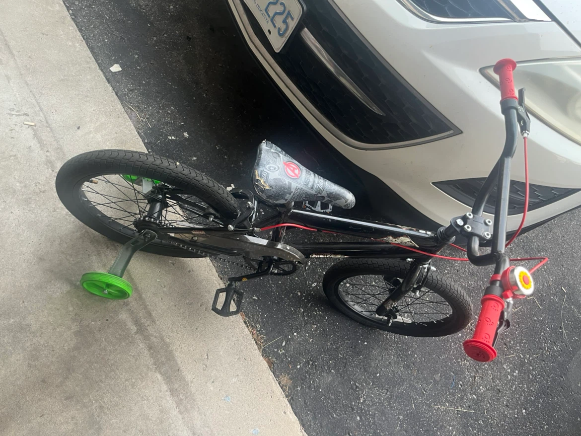 Black BMX Bike with Training Wheels - photo 4