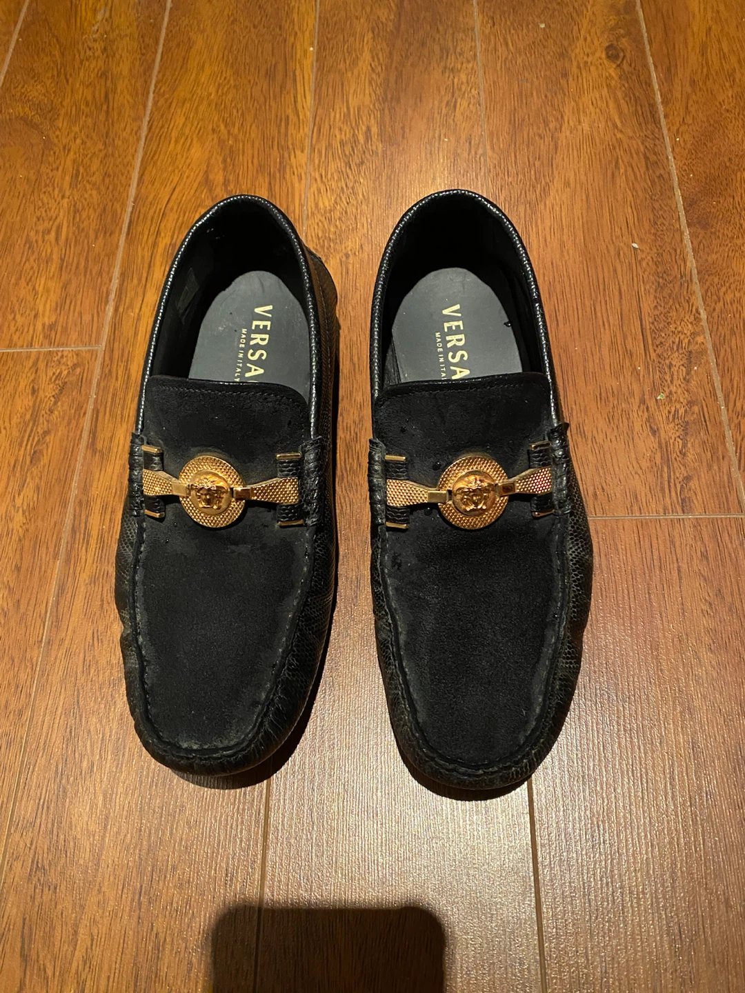 Versace Black Loafers