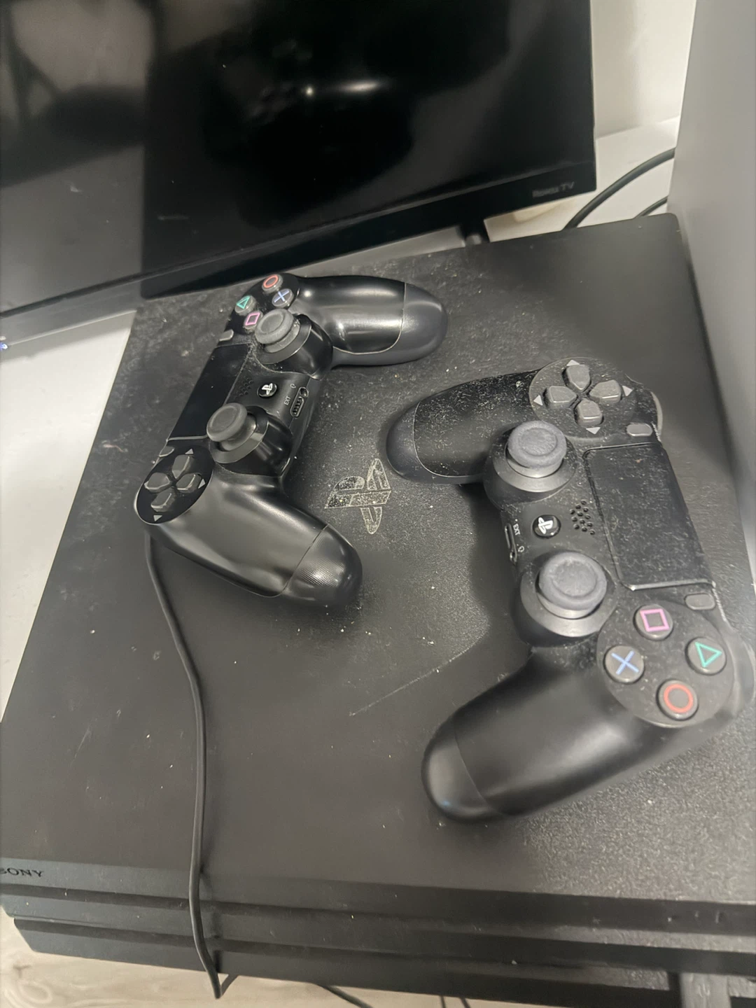 Sony PlayStation 4 Pro Console with 3 Controllers