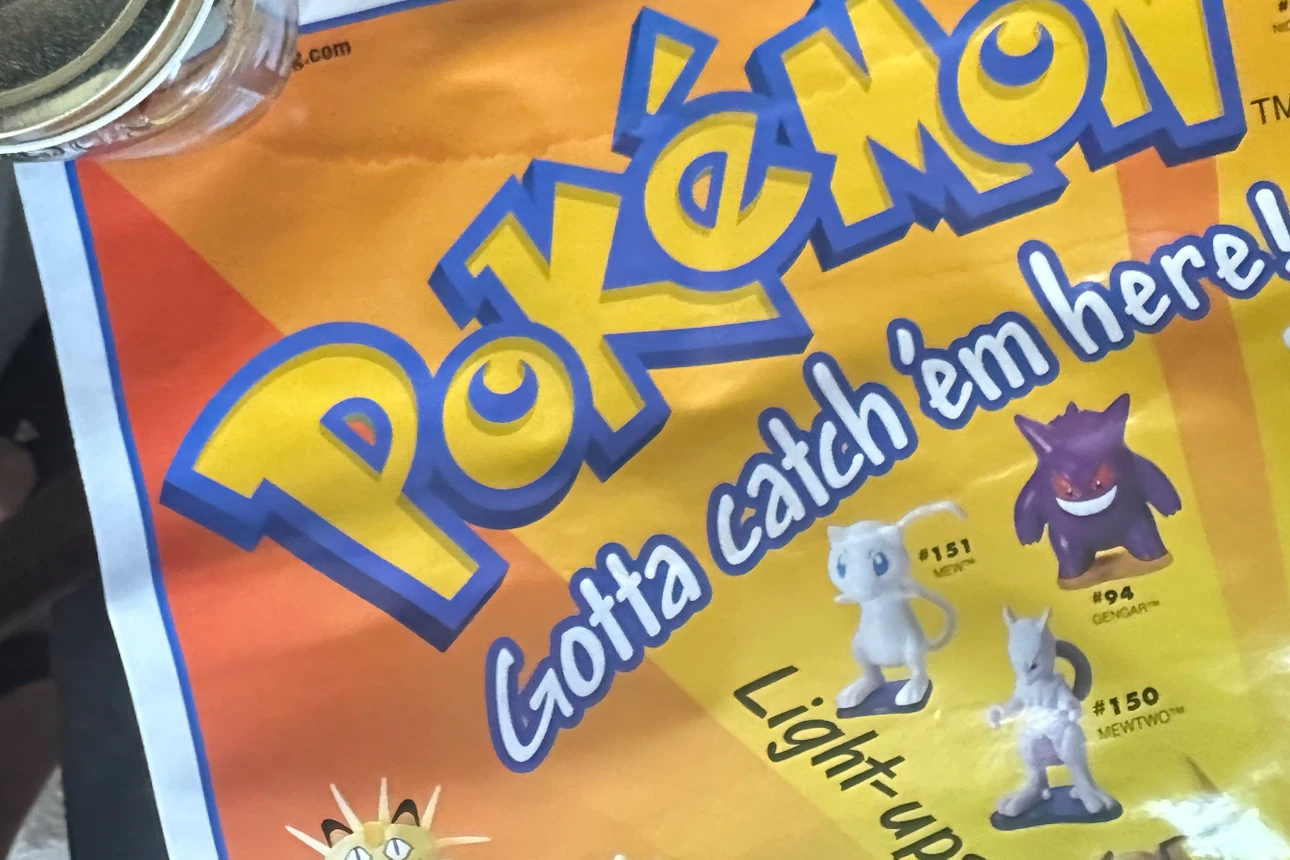 1999 Burger King Pokémon Promotional Poster - photo 2