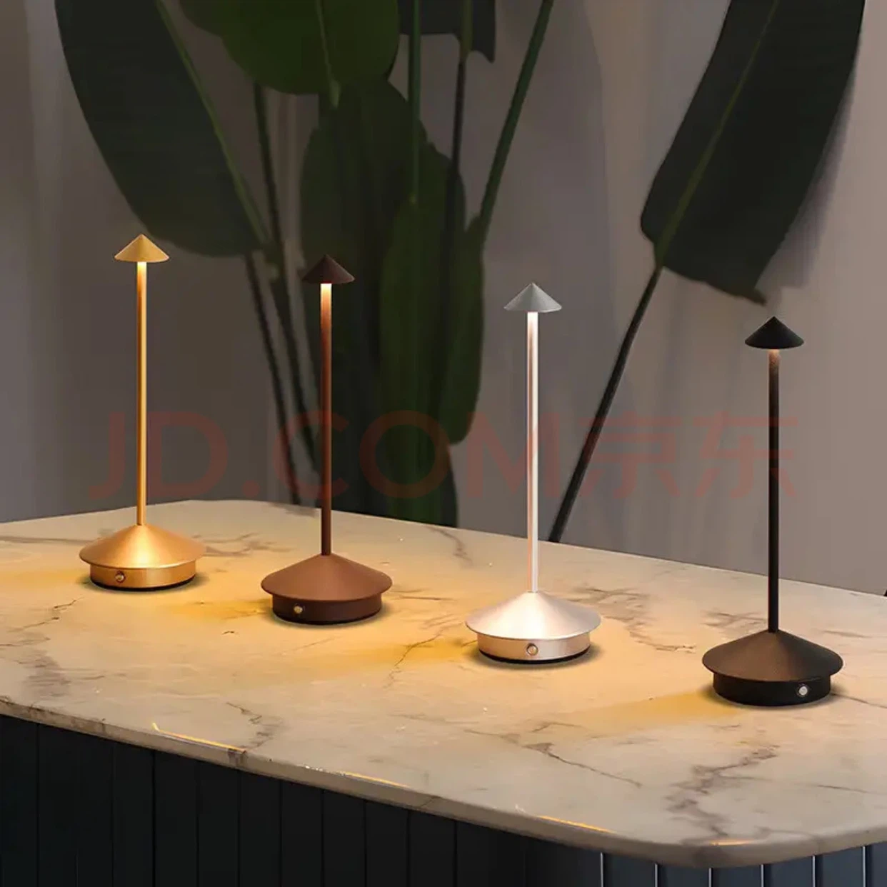 Three (3x) Modern LED Table Lamps