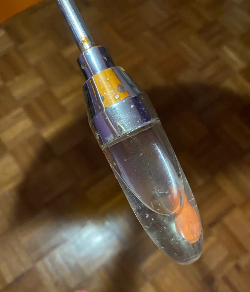 Orange Umbrella with Decorative Handle - photo 3