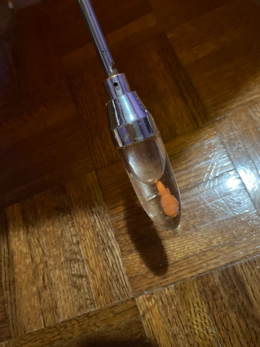 Orange Umbrella with Decorative Handle - photo 4