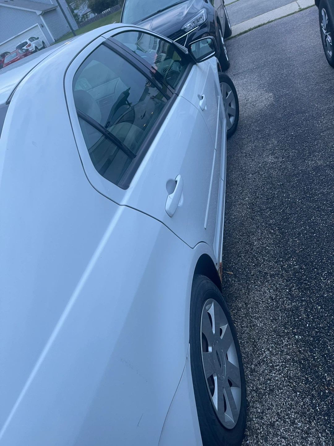 2007 White Ford Fusion Sedan