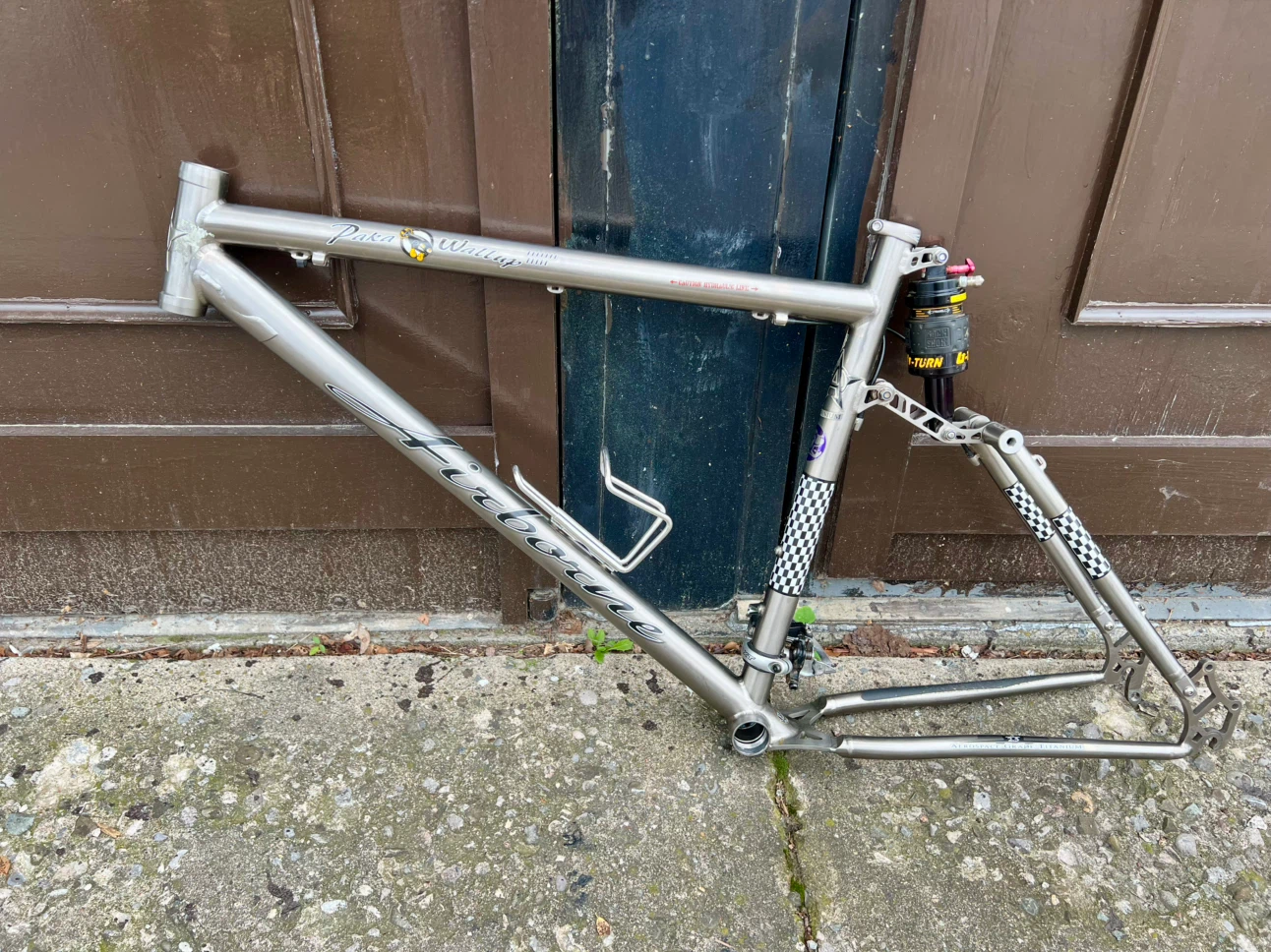 AIRBORNE Titanium Soft Tail MTB Bike Frame Medium Large 19” - photo 2