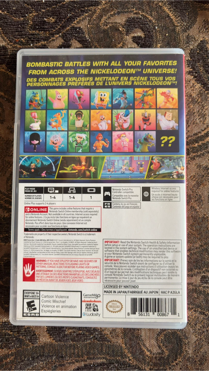 Nickelodeon All-Star Brawl Nintendo Switch Game - photo 2