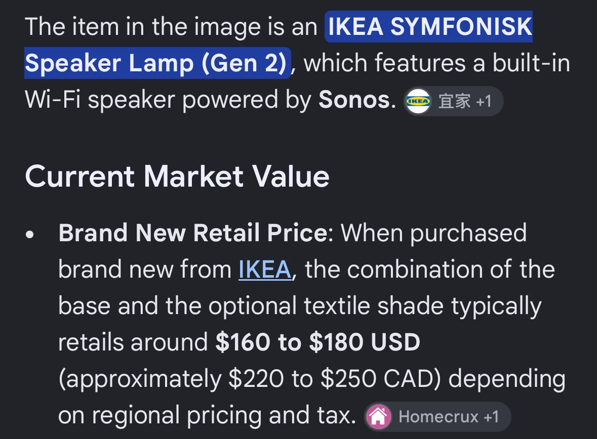 IKEA SYMFONISK Speaker Lamp *DISCONTINUED* (Gen 2),black - photo 3