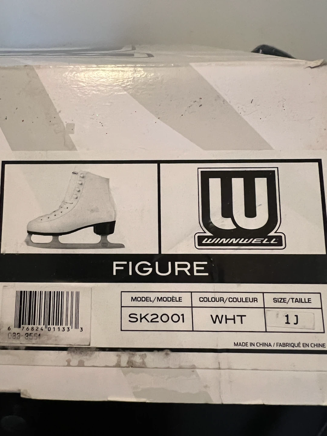 Winnwell Figure Skates Size 1J - photo 2