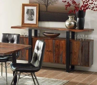 Scott Living Live Edge Dining Table Set - photo 2