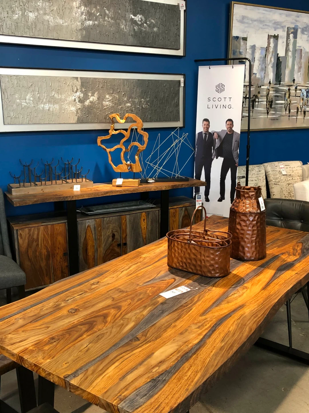 Scott Living Live Edge Dining Table Set - photo 3
