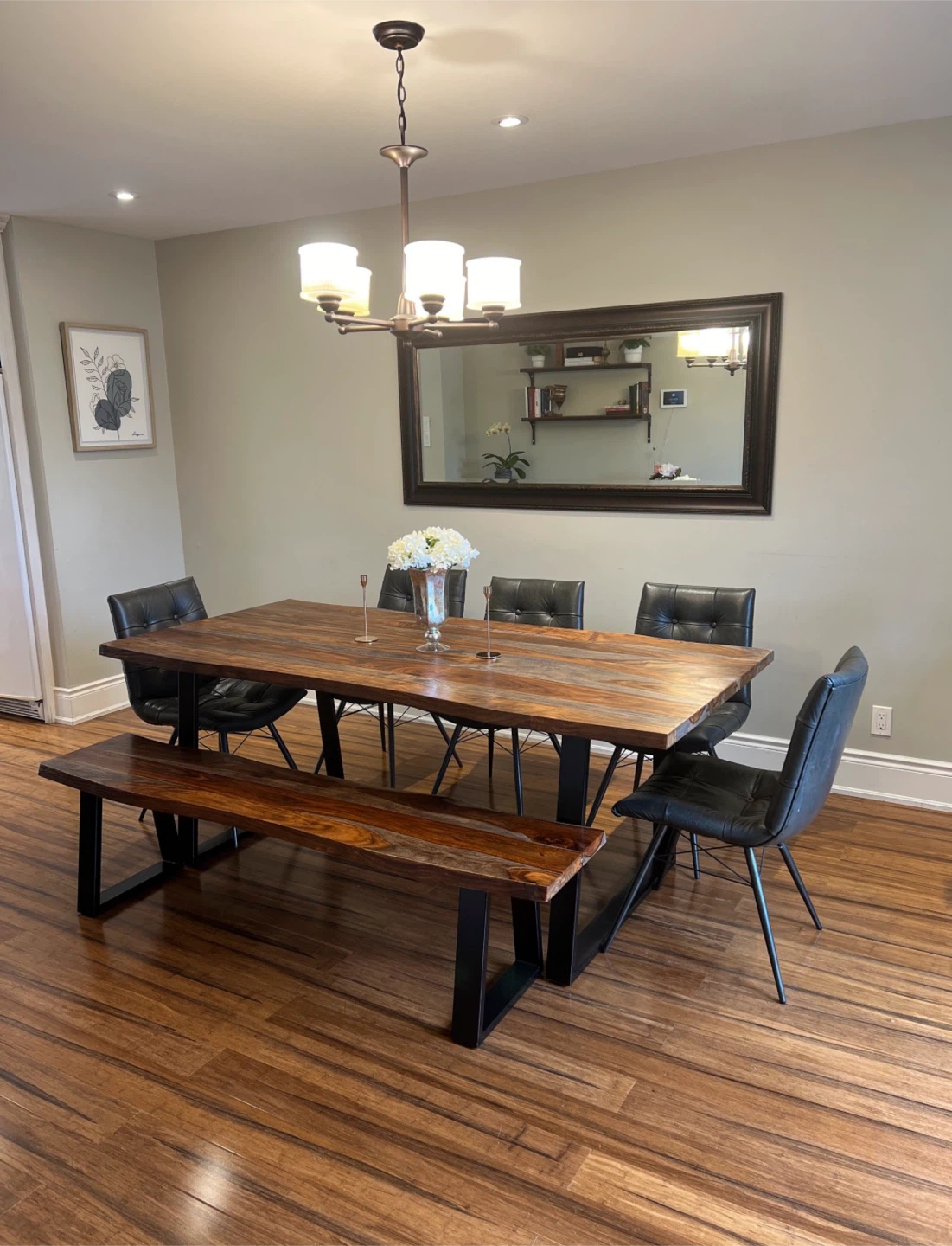 Scott Living Live Edge Dining Table Set - photo 4