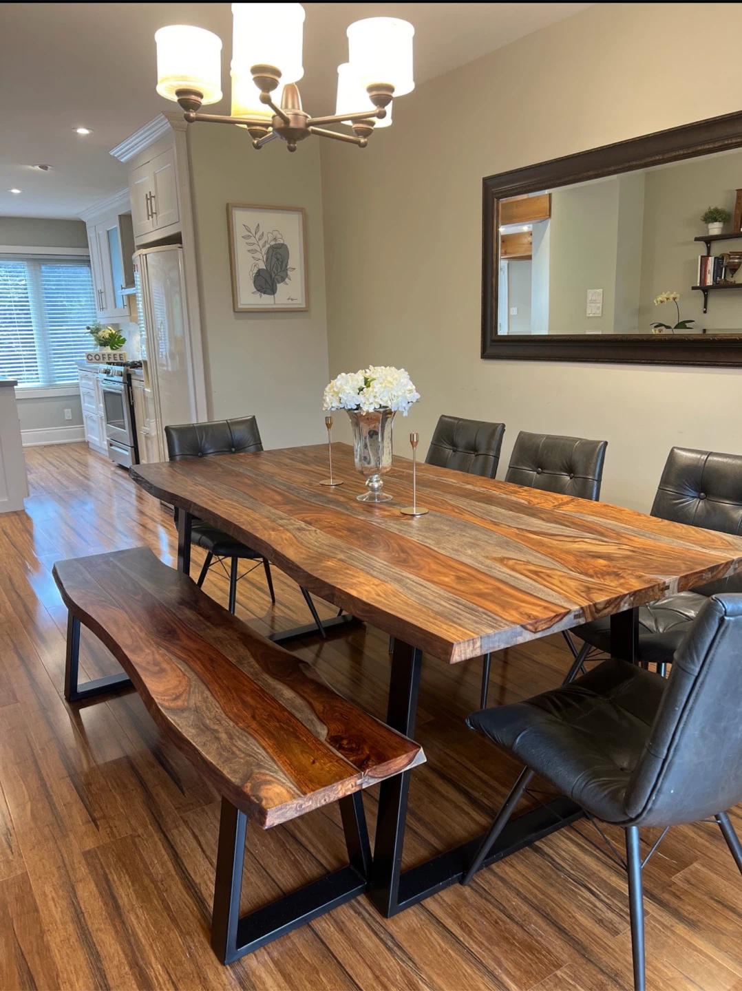 Scott Living Live Edge Dining Table Set - photo 5