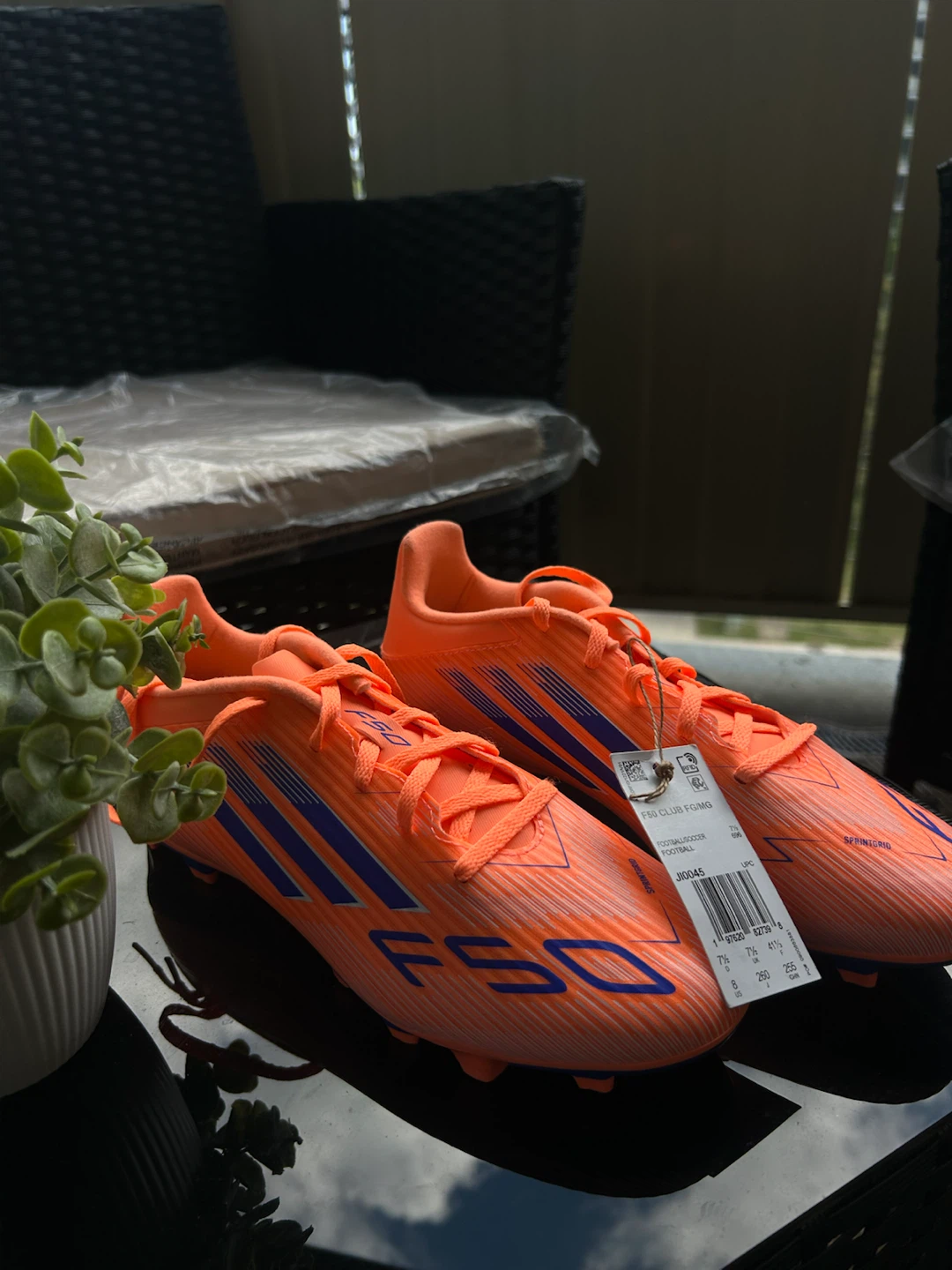 Adidas F50 Club FG/MG Football Soccer Cleats Orange - photo 3