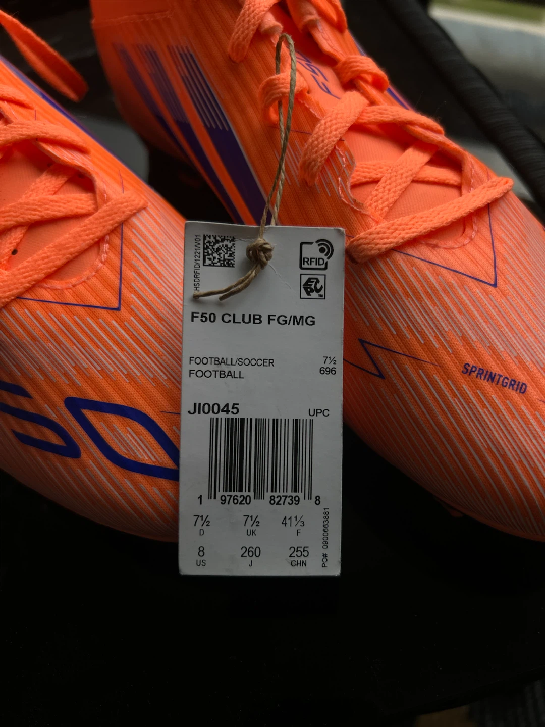 Adidas F50 Club FG/MG Football Soccer Cleats Orange - photo 4