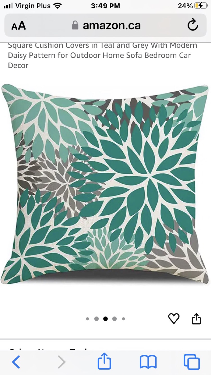 Set of two 18” x 18” cushion covers