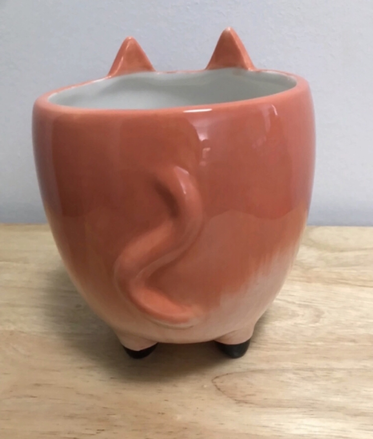 Cat shaped plant holder - photo 2