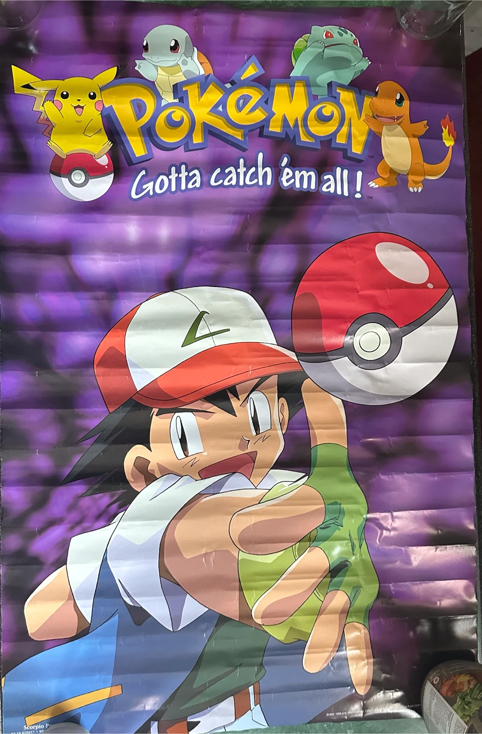 1998 Vintage Pokémon Poster