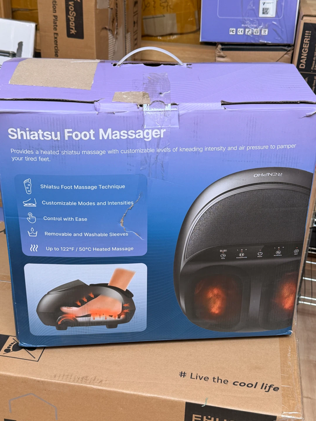 RENPHO Shiatsu Foot Massager with Heat