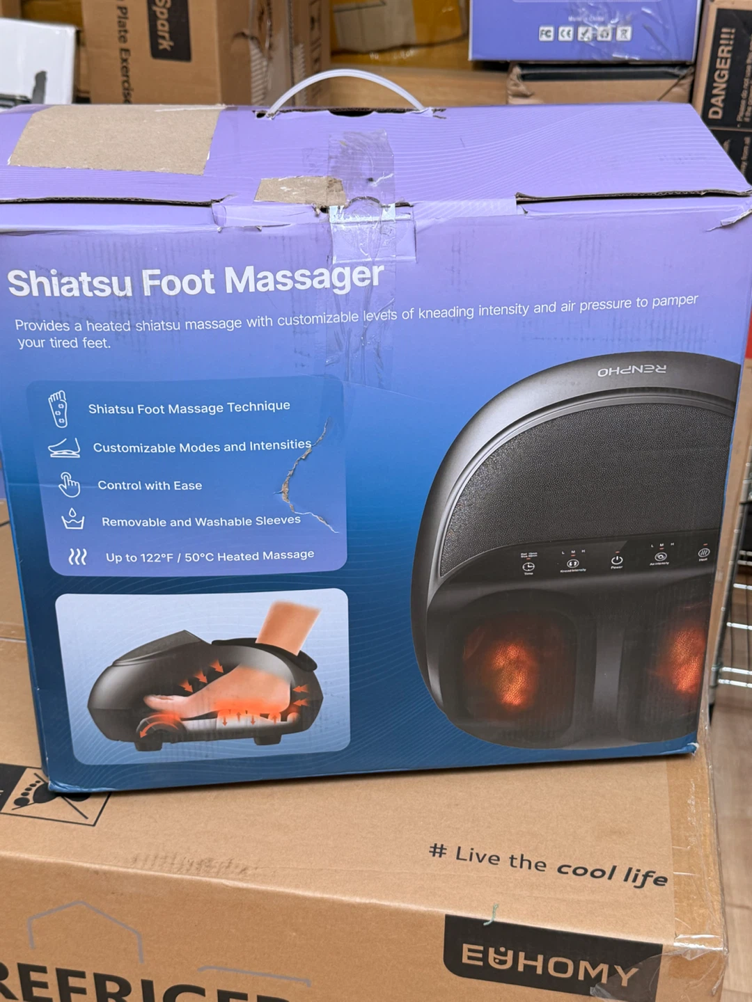 RENPHO Shiatsu Foot Massager with Heat - photo 2