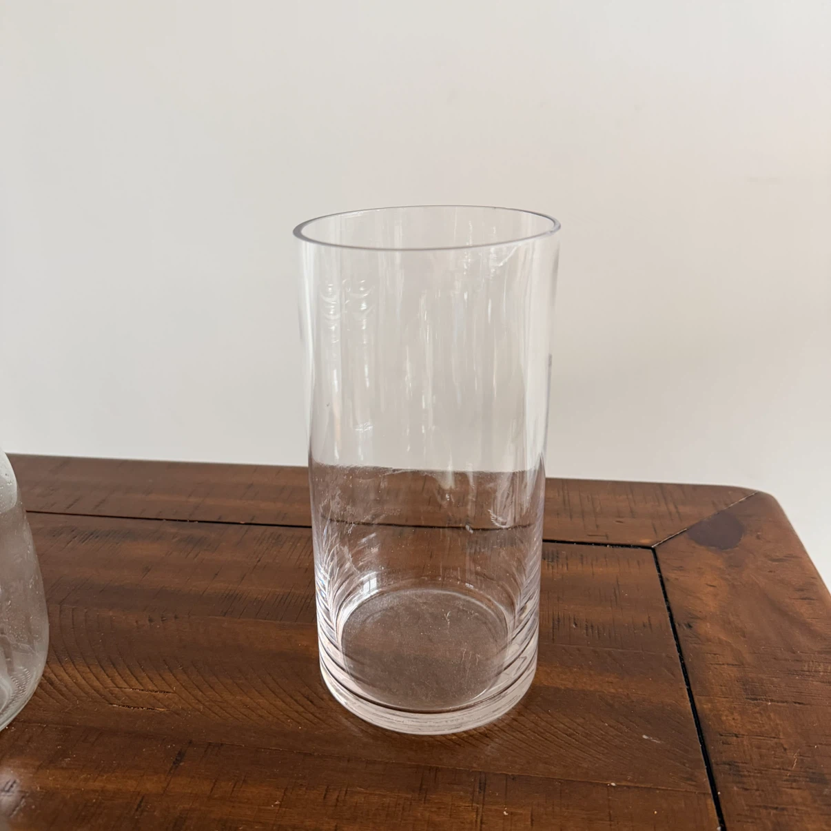 Clear Glass Cylinder Vase