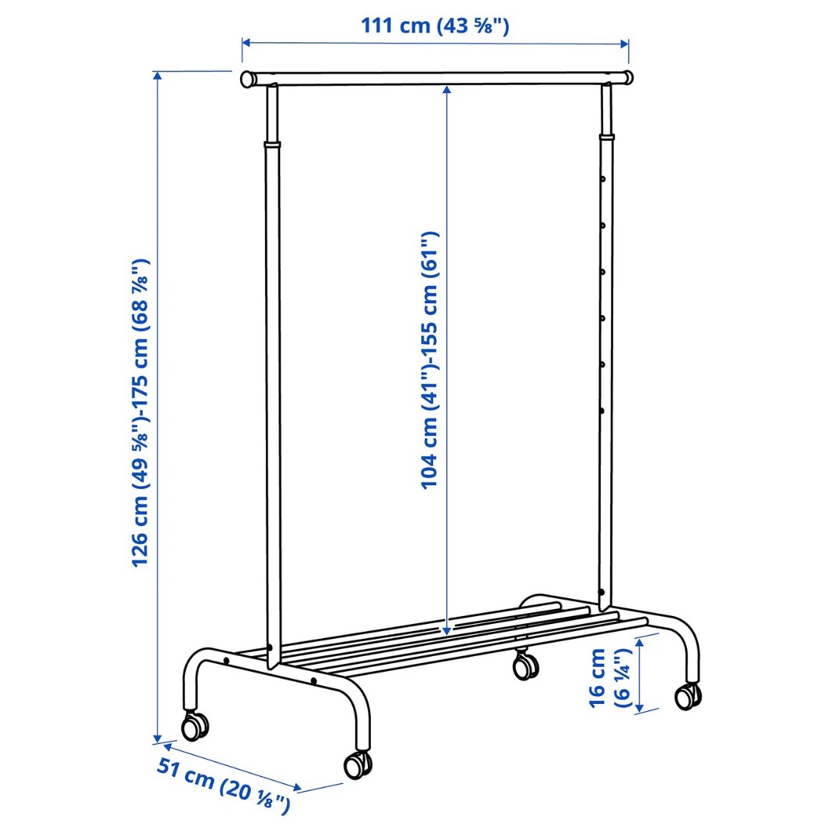 IKEA RIGGA Clothes Rack - $25 each / $45 for Both (OBO) - photo 3